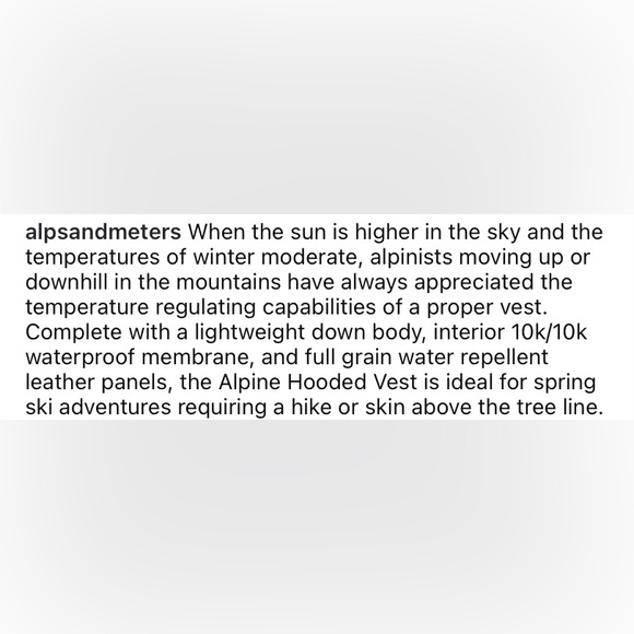 Alps & Meters Alpine Hooded Wool Leather Vest - Picture 9 of 16